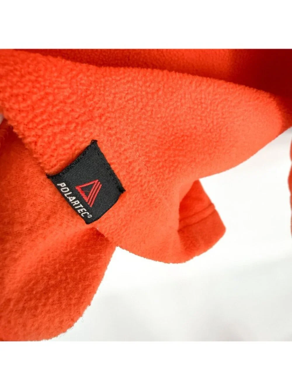 The North Face Sweater Mens Large Orange 1/4 Zip Fleece Pullover‎ Hiking Outdoor